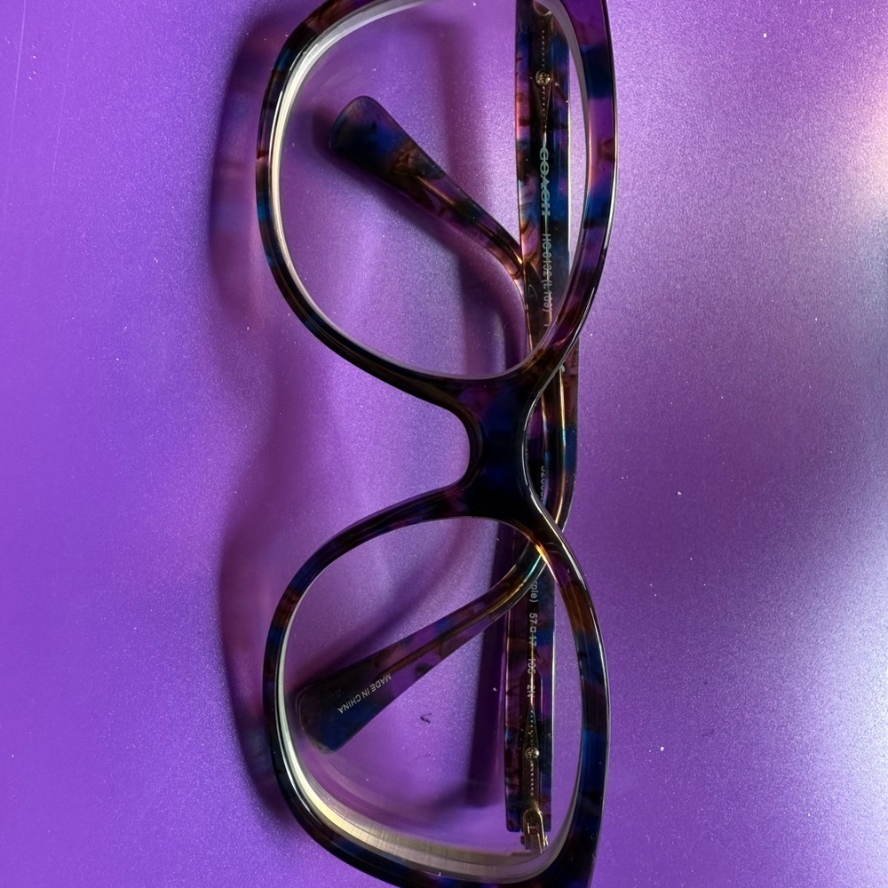 Coach Women's Glasses - Purple and Blue Color